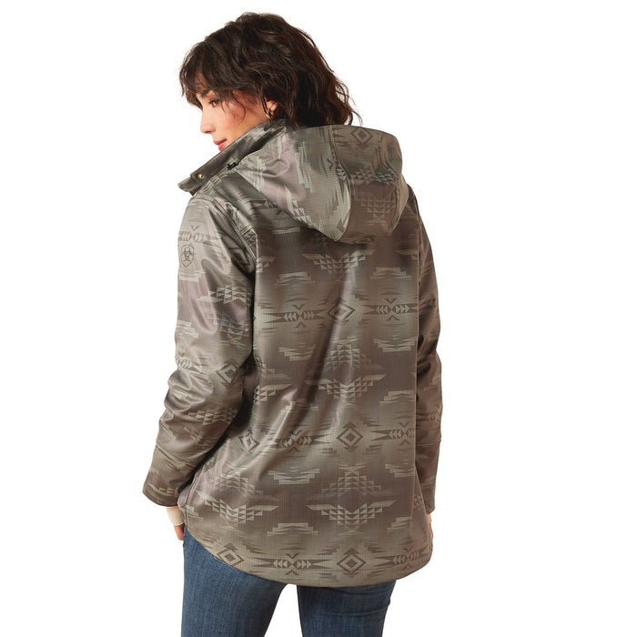 Ariat Womens Drizzle Rain Slicker Color Grey Dune
