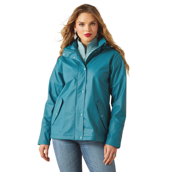 Ariat Womens Drizzle Rain Slicker Color Dragonfly Teal