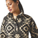 Ariat Womens Hometown Button Front Sweatshirt Color Multi