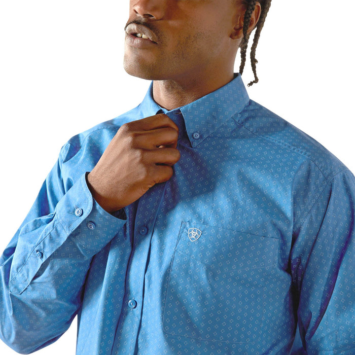 Ariat Mens Stratford Classic Fit Shirt Color Royal Blue