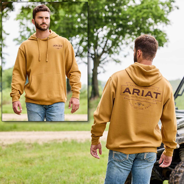 Ariat Mens Hoodie Color Brown