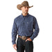 Ariat Mens Pro Sawyer Long Sleeve Shirt Color Dark Blue