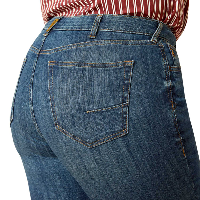 Ariat Womens Bessie Perfect Rise Slim Trouser Jeans Color blue