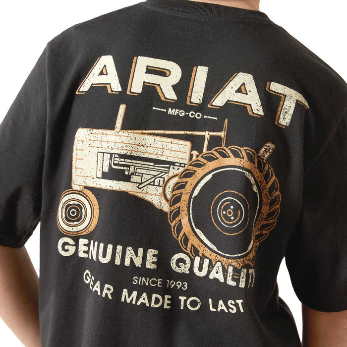 Ariat Boys Short Sleeve Tee, Color Black