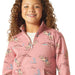 Ariat Girls Bronc Scene 1/4 Zip Sweatshirt Color Pink