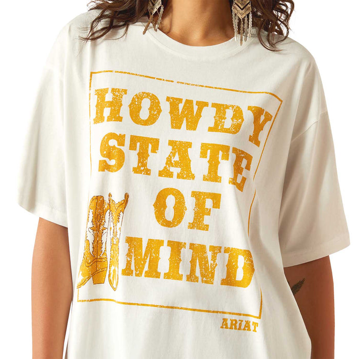 Ariat Womens Howdy State Shirt Color Cream