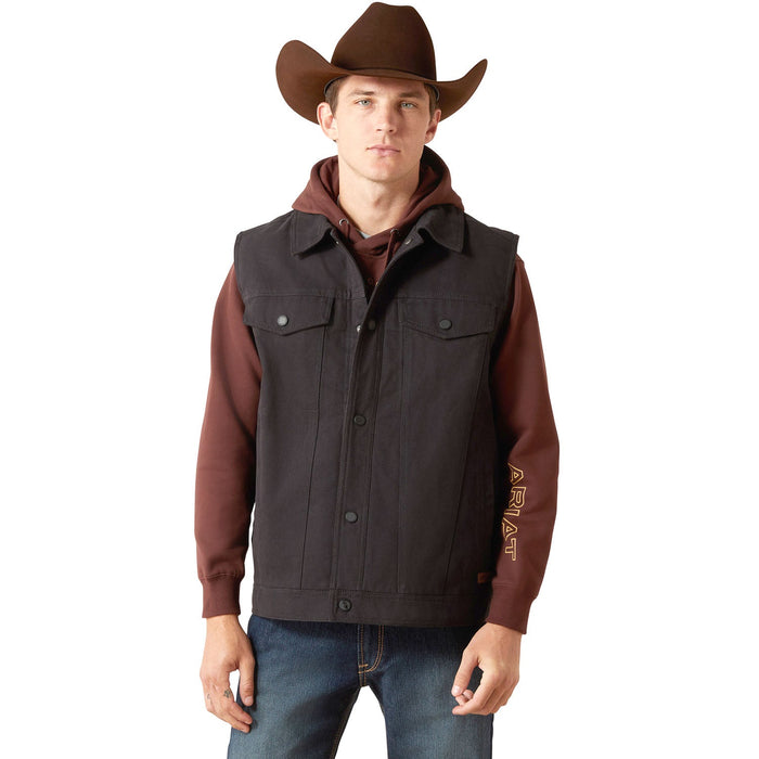 Ariat Canvas Rancher Vest Color Black
