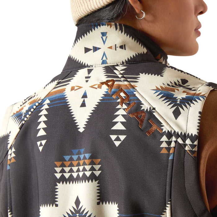 Ariat Womens Logo Softshell Vest Color multi