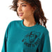 Ariat Womens Essential Sendero West is Best Sweatshirt Color Teal