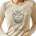 Ariat Womens Ritzy Logo Long Sleeve Tee Color Cream