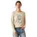 Ariat Womens Ritzy Logo Long Sleeve Tee Color Cream