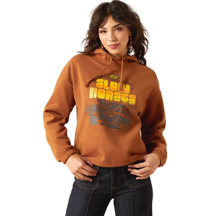 Ariat Womens Sendero Slow Horses Hoodie Color Ginger