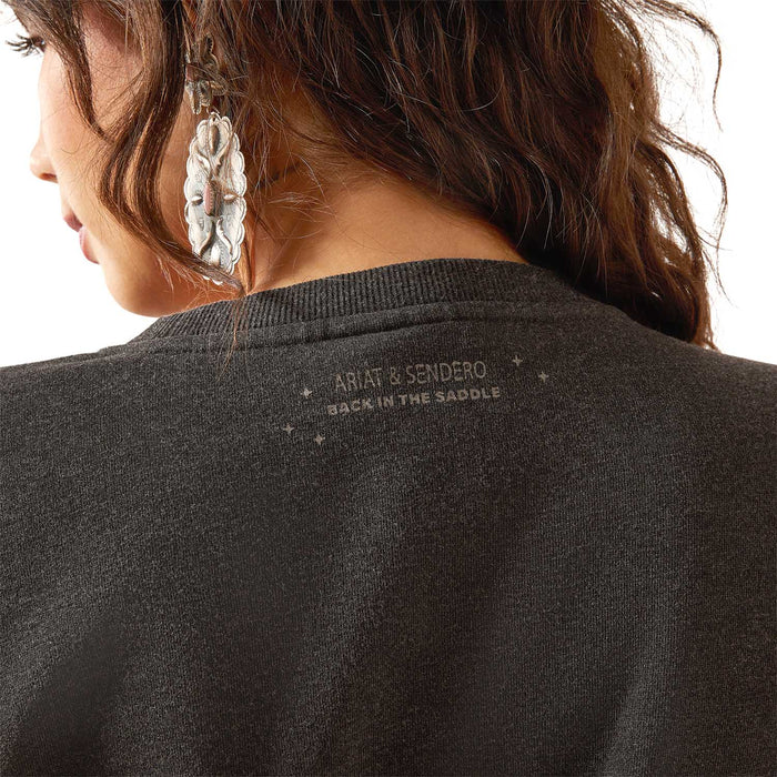 Ariat Womens Oversize Sendero When Life Gives You Agaves Sweatshirt Color Black