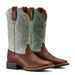 Ariat Womens Hybrid Ranchwork Wide Square Toe Western Boot, 6 Color Brown