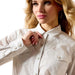 Ariat Womens Stella Western Snap Shirt Color White