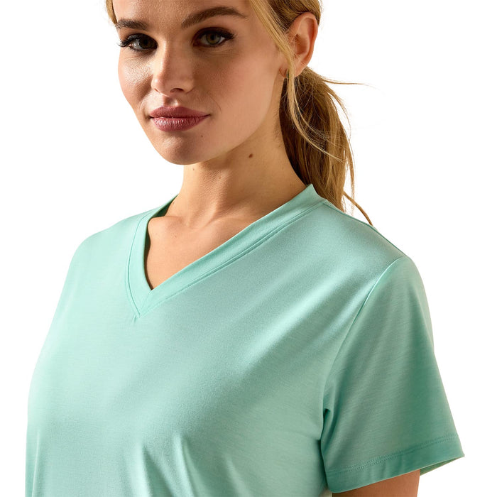 Ariat Womens Compass V-Neck T-Shirt Color Mint Heather