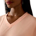 Ariat Womens Compass V-Neck T-Shirt Color Peach Amber