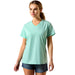 Ariat Womens Compass V-Neck T-Shirt Color Mint Heather