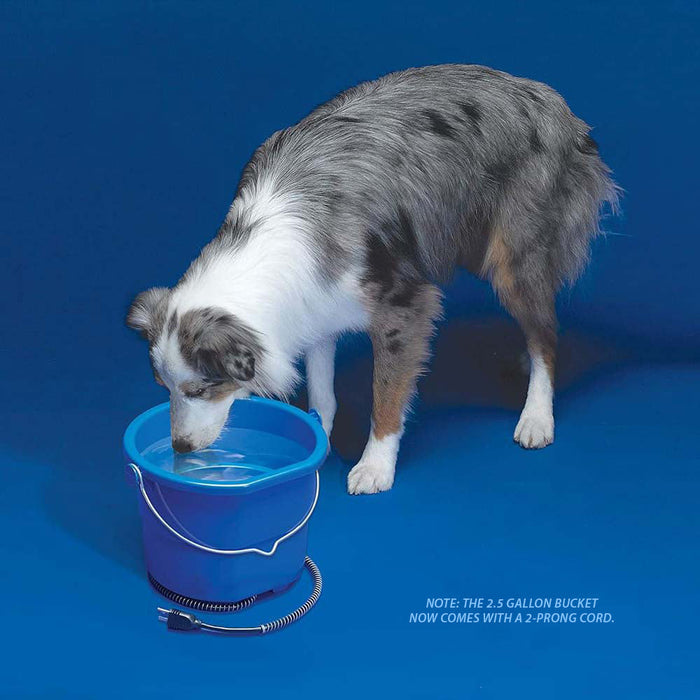 Heated Flat-Back Bucket with Built-in Thermostat