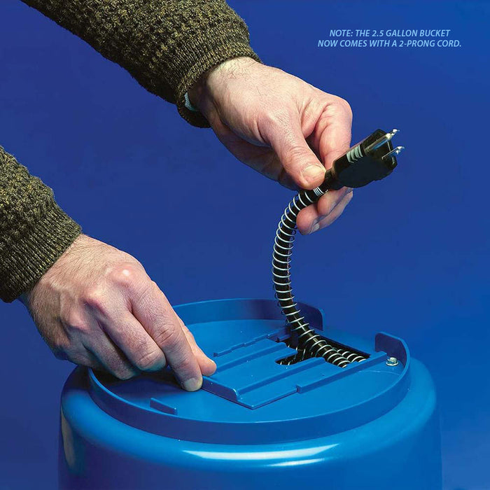 Heated Flat-Back Bucket with Built-in Thermostat