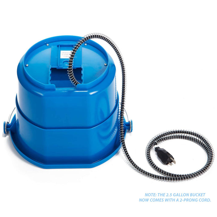 Heated Flat-Back Bucket with Built-in Thermostat