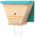 Shed Style Carpenter Bee Trap Color Blue & Wood