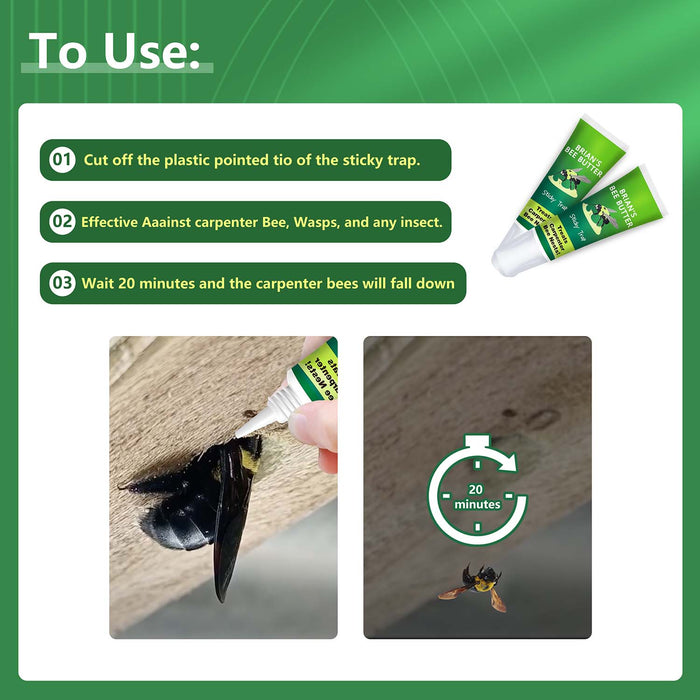 Brians Bee Butter Color Green & White