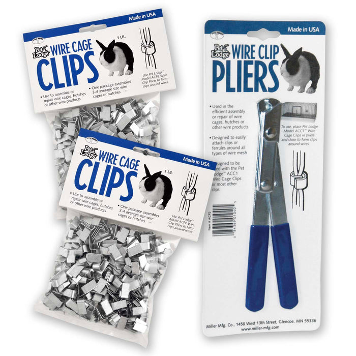 Cage clips (2 bags)  and Pliers Value Pack  