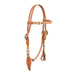 Harness and Rawhide Browband Leather Headstall Color Harness