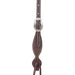 Martin Saddlery Split Ear Headstall with Rosette Strings Color Brown