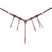 Martin Saddlery 1.5 Breast Collar with Rosette Strings Color Brown