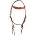 Martin Saddlery Buckstitched Browband Headstall Color Brown