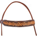 Martin Saddlery Browband Headstall with Scroll Tooling Color Brown