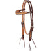 Martin Saddlery Browband Headstall with Scroll Tooling Color Brown