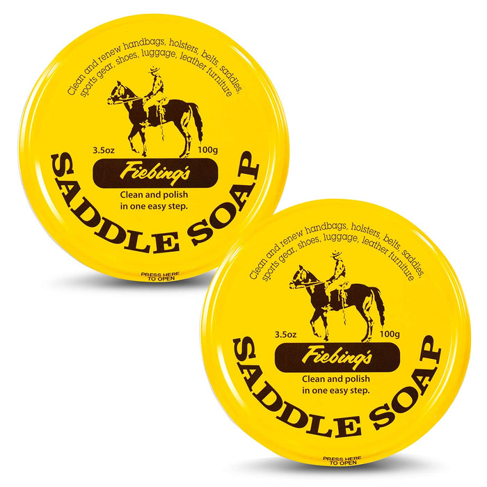 Fiebing's All-in-One Leather Saddle Soap Paste – Cleaner & Conditioner for Saddles, Boots, and Tack