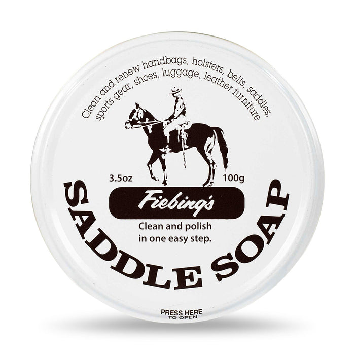 FIEBINGS WHITE SADDLE SOAP PASTE 3.5 OZ Color WHITE