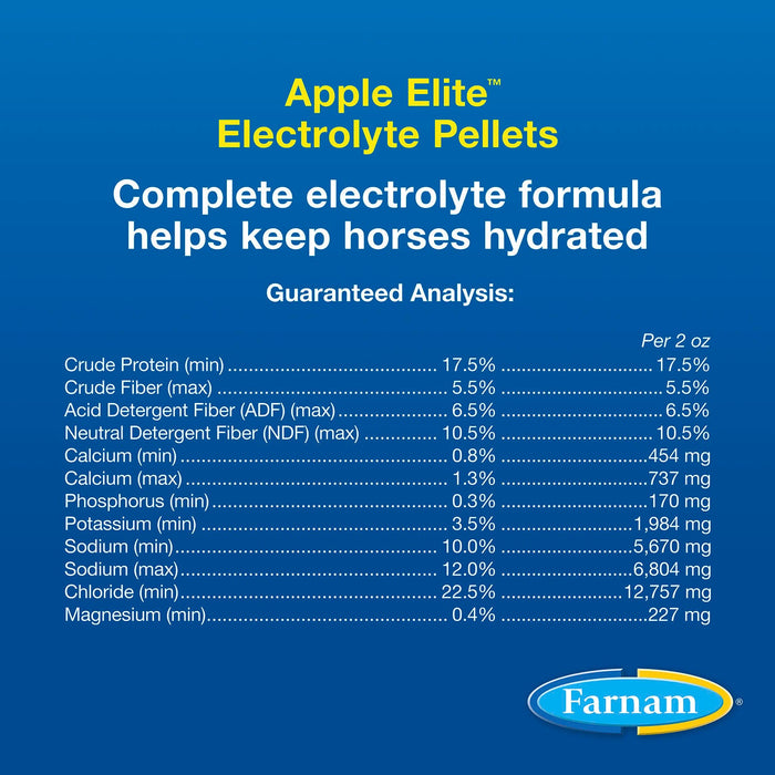 Farnam Apple Elite Electrolyte Pellets 7.5 pounds, 40 day supply Size 7.5LBS, 40pk