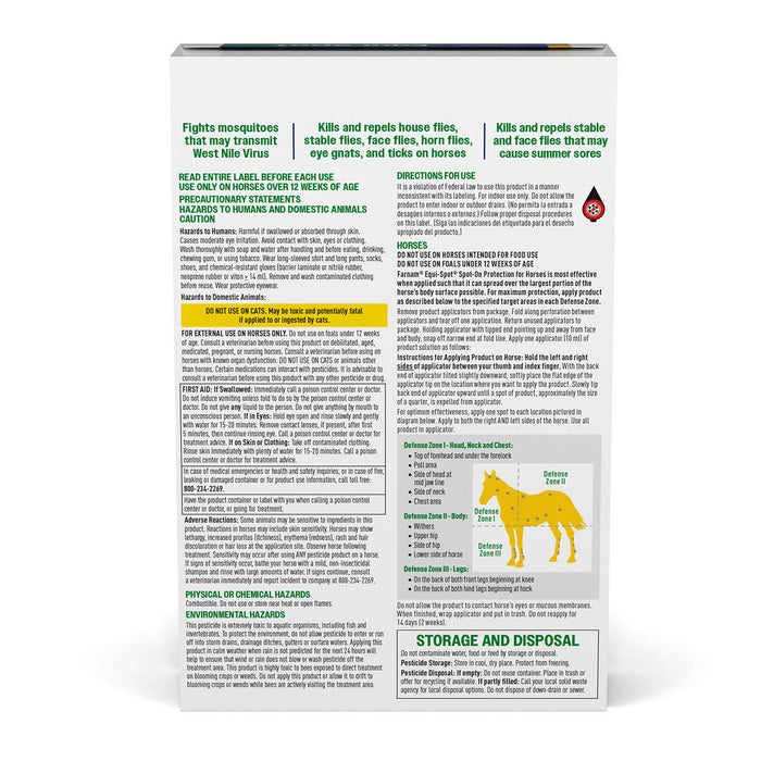 Equi-Spot Topical Fly Control for Horses