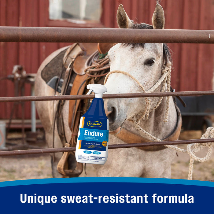 Farnam Endure Sweat-Resistant Fly Control Spray for Horses