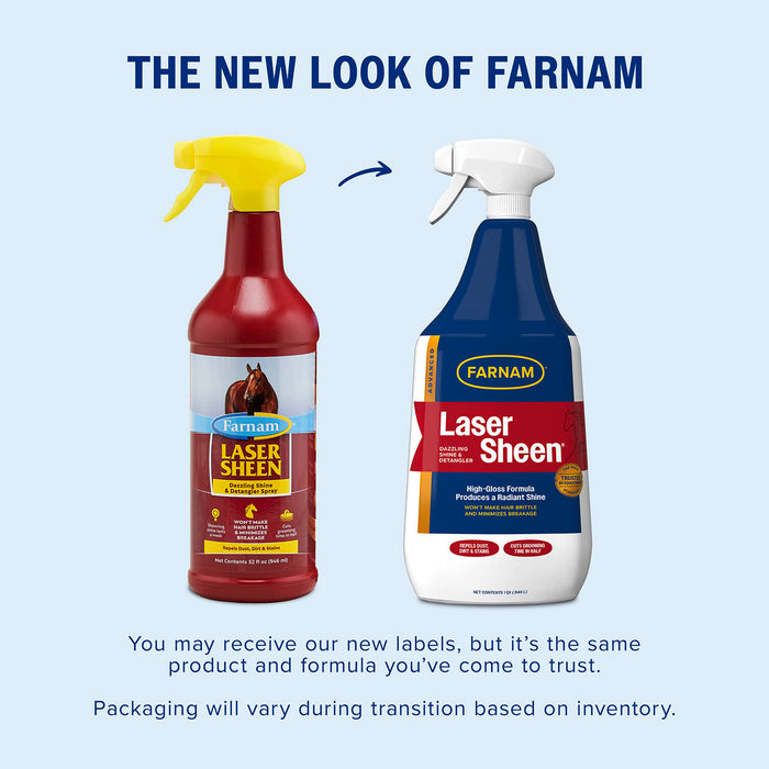 Laser Sheen Ready To Use Horse Detangler & Coat Spray, 32 oz