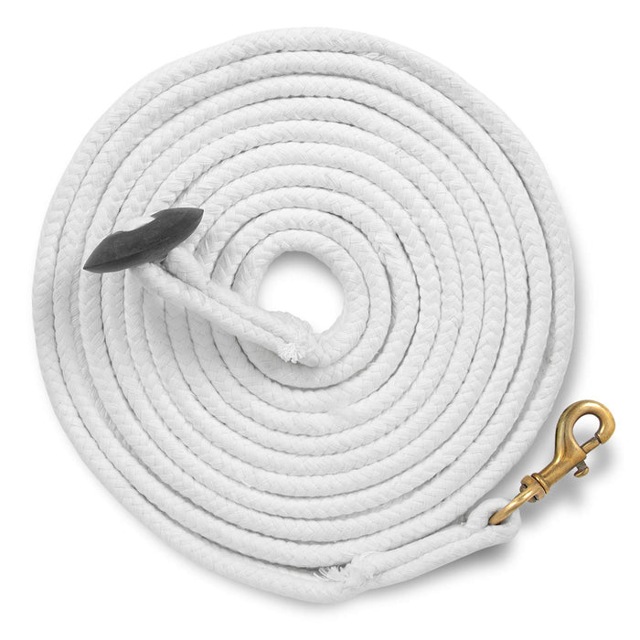 Jeffers Equine Braided Cotton Lunge Line with Rubber Stopper, 25' L