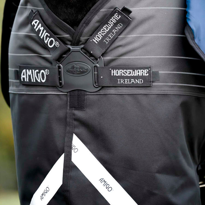 Amigo 1200 Denier FieldSafe Reflectech Plus Turnout Blanket Color Black