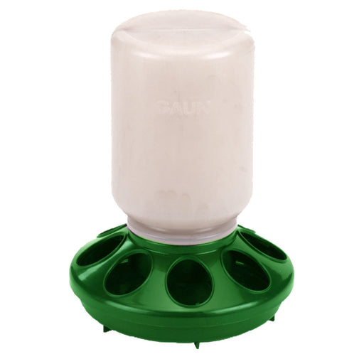 Plastic Chick Feeder 1 qt (1 kg) (RECYCLED)(2parts bottle/base) Size 1 Quart