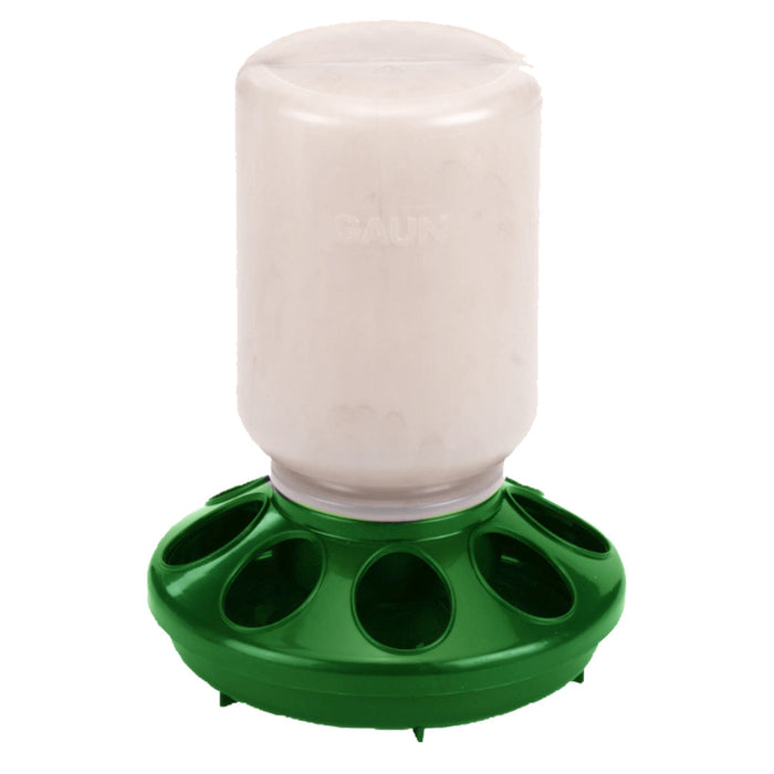 Plastic Chick Feeder 1 qt (1 kg) (RECYCLED)(2parts bottle/base) Size 1 Quart