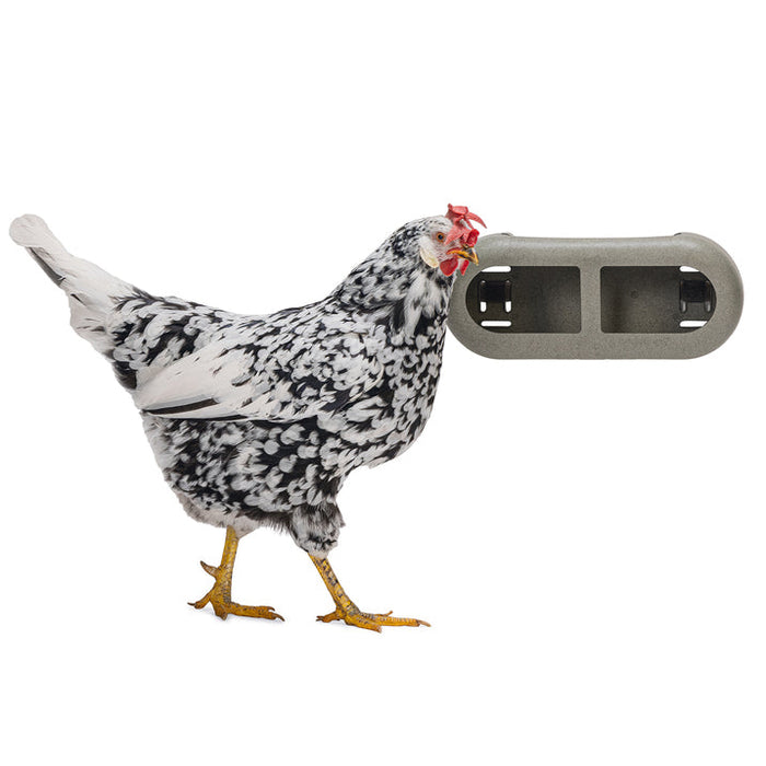 CHICKEN FEEDER WITH VELCRO ATTACHMENTS 100 % RECYCLED  