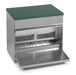 Galvanized Treadle Feeder with Green lid 44 lb  