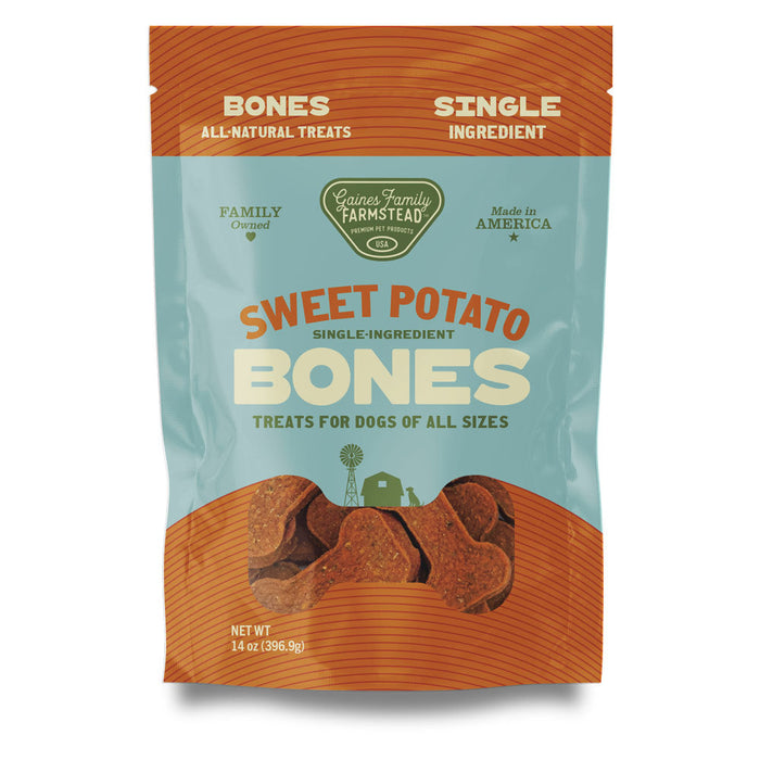 Sweet Potato Bones Dog Treats – All Natural, Limited Ingredient, Oven-Baked, Made in USA