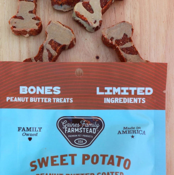 Sweet Potato Bones Dog Treats – All Natural, Limited Ingredient, Oven-Baked, Made in USA