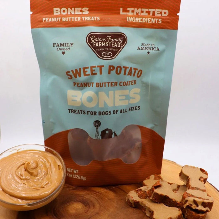 Sweet Potato Bones Dog Treats – All Natural, Limited Ingredient, Oven-Baked, Made in USA
