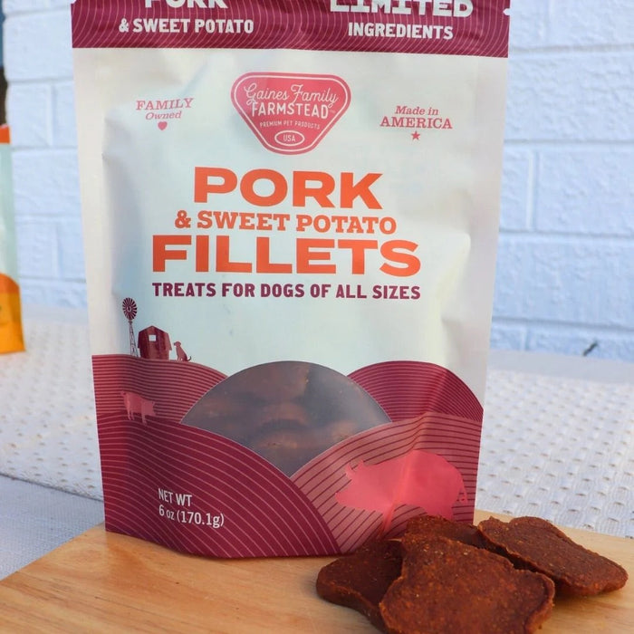 All Natural Meat & Sweet Potato Fillets Dog Treats – Limited Ingredient, Made in USA